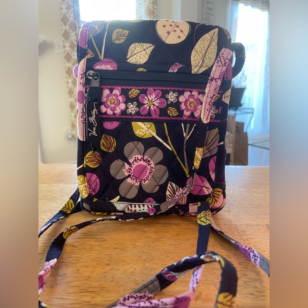 Vera Bradley mini hipster in Floral Nightingale pattern